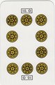 Modiano Tarocco Siciliano 10 of coins