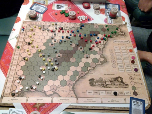 American Rails board after a game